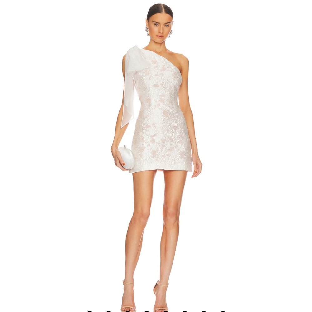 REVOLVE White One Shoulder Dress